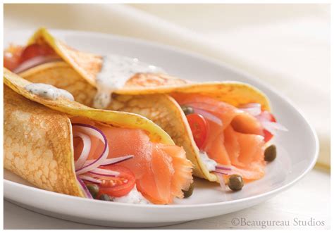 Beaugureau Studios: Ricotta Crepes with Smoked Salmon....