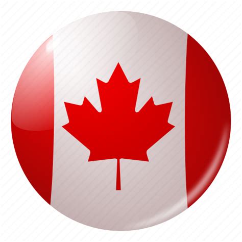 Canada, circle, country, flag, flags, national, round icon