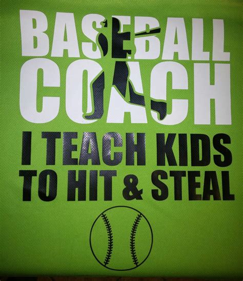 $30.00 - This is a great item for any baseball coach! This item is done in Black and White vinyl ...