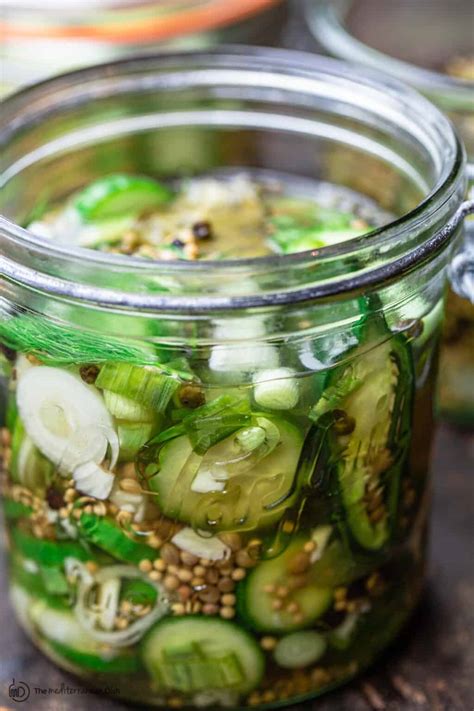 Quick Pickled Cucumber (How to Pickle Cucumbers) | The Mediterranean Dish