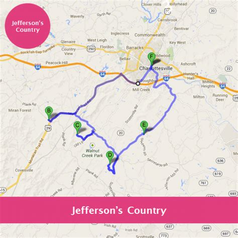 Virginia Winery Map Charlottesville | Virginia Map