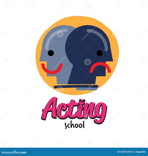 Acting School Logo Design - Vector Stock Illustration - Illustration of ...