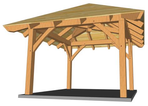 12x12 Timber Frame Gazebo Plan - Timber Frame HQ