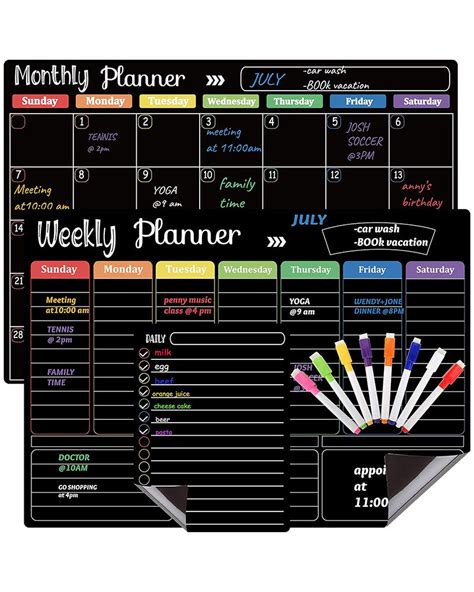 Magnetic Fridge Calendar Planner – Homyspire