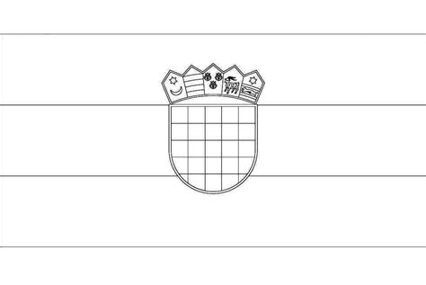 Drawing of Croatia Flag coloring page - Download, Print or Color Online ...