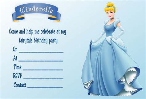 Princess birthday invitations, Disney princess birthday, Cinderella ...