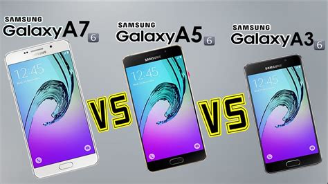 Samsung Galaxy A7 vs A5 vs A3 2016 - Specs Comparison Review! - YouTube