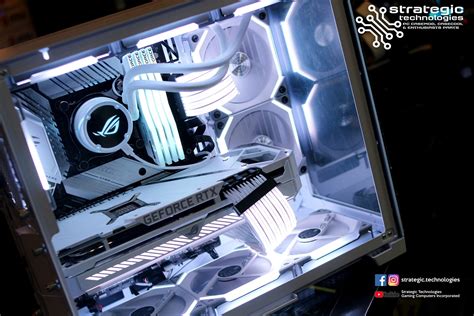 Lian Li 011 Dynamic Mini Snow X ROG White Components » builds.gg