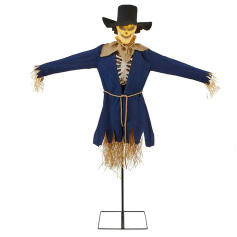 Home Accents Holiday 6 ft Animated Faceless Scarecrow Halloween Animatronic 22TK60285 - The Home ...