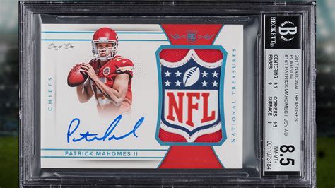 Trading Cards PATRICK MAHOMES Kansas City Chiefs Iconic Ink AND Record ...