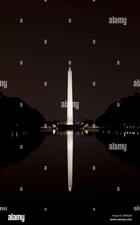 Washington monument at night, Washington DC, USA Stock Photo - Alamy