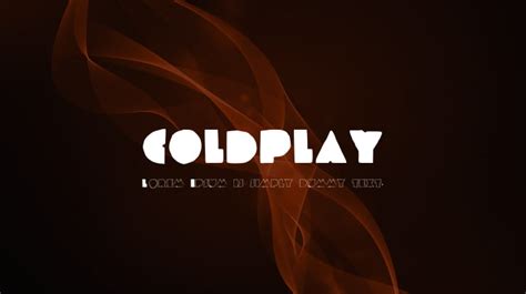 COLDPLAY Font : Download Free for Desktop & Webfont