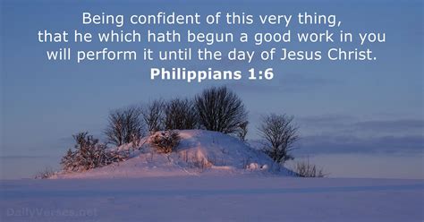 Philippians 1:6 - Bible verse (KJV) - DailyVerses.net