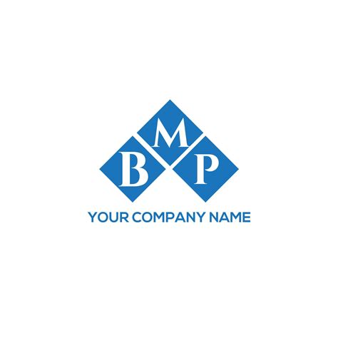 BMP letter logo design on WHITE background. BMP creative initials ...