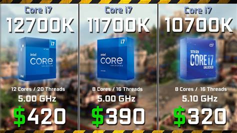 Intel Core i7-12700K vs. 11700K vs. 10700K | Test in 10 Games (RX 6900XT) - YouTube