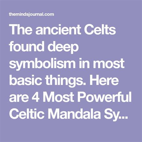 4 Most Powerful Celtic Mandala Symbols And Their Hidden Meanings ...