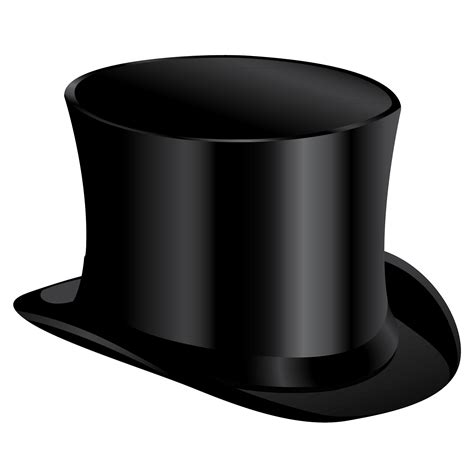 Black cylinder hat PNG image