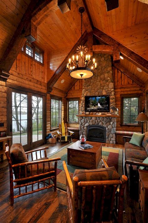 Superb Cozy And Rustic Cabin Style Living Rooms Ideas No 22 (Superb Cozy And Rustic Cabin Style ...