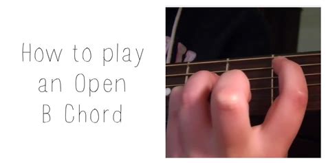 Open B Chord On Guitar - Sheet and Chords Collection