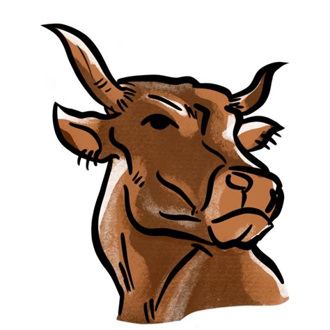 Gir Cow Logo Design Png