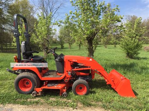 2014 Kubota Bx2370 4x4 Compact Tractor Loader 60 " Belly Mower Cheap