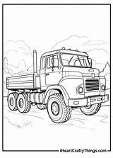 Big Truck Coloring Pages sketch template