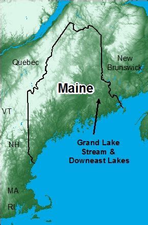 Grand Lake Stream Maine Map | New Jersey Map