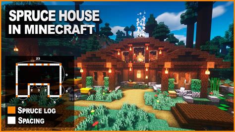 Minecraft: How to build a Spruce House | Easy Tutorial - YouTube