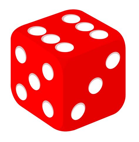 red dice icon transparent - Clipart World