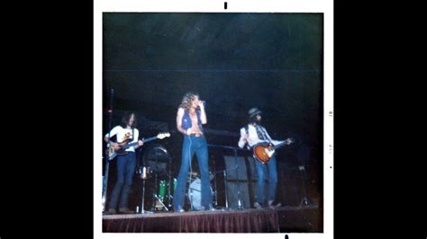 Led Zeppelin pictured playing the Milwaukee Arena on 31st August 1970 ...