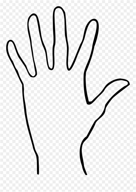 Download Hand Dlan Clip Art - Simple Hand Palm Drawing - Png Download ...