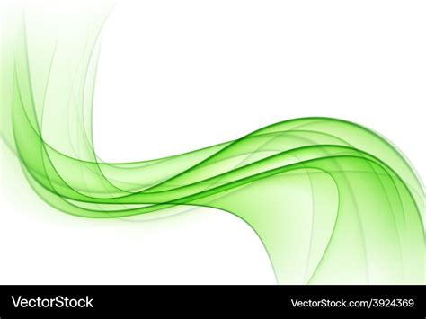 Abstract green wavy background Royalty Free Vector Image