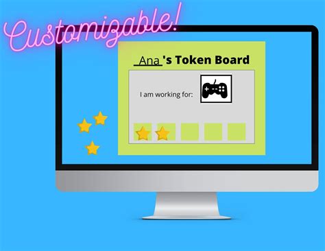 Token Board Template, Custom Token Board, ABA Token Board, Token Board and Tokens, Positive ...