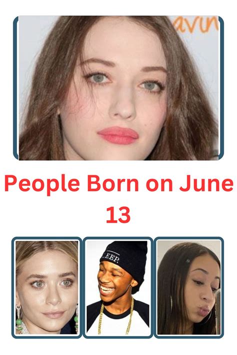 People Born on June 13 - Famous Birthdays - Astrologyview