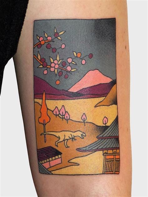 Japanese Style Tattoos Put Modern Twist on Japanese Woodblock Prints