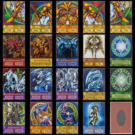 Yu-gi-oh! Anime Style Duel Monsters Blue-eyes White Dragon Exodia Black ...