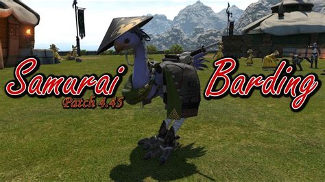 FFXIV: Samurai Barding - YouTube