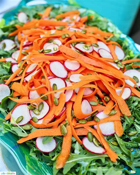 Radish Carrot Salad easy recipe - Urban Bliss Life