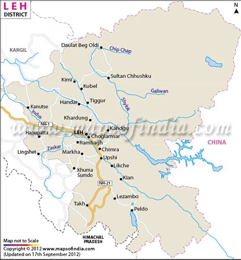 Map Of Leh Ladakh – Verjaardag Vrouw 2020