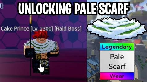 UNLOCKING PALE SCARF IN BLOX FRUITS | BEST ACSESSORY IN THE GAME ...