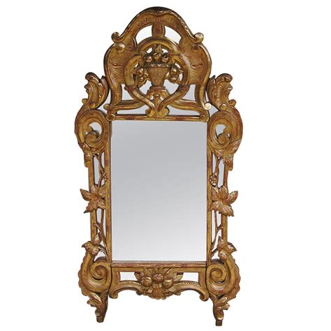 Italian Carved Wood and Gold Gilt Wall Mirror, Circa 1780 For Sale at ...