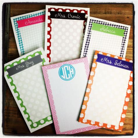 Personalized Notepads set of 2