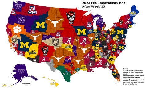 College Football Imperialism Map - Page 5 - Football - Surly Horns