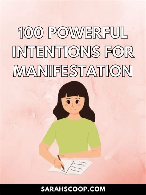 100 Powerful Examples of Intentions for Manifestation