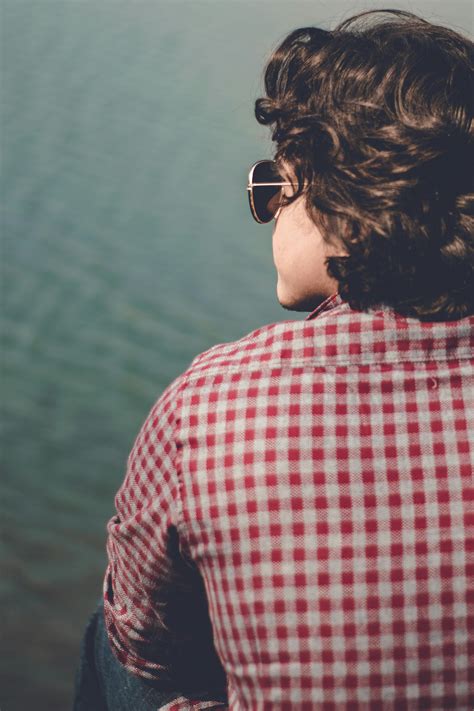 Man Wearing Red and White Flannel Shirt · Free Stock Photo