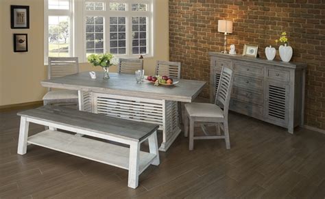 IFD Furniture | 469 Stone Rustic Dining Room Set | Dallas Designer Furniture