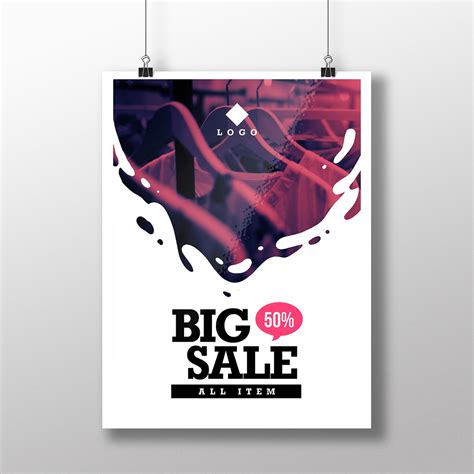 Free Download Retail Poster Template - Big Sale Poster Template - PSD File