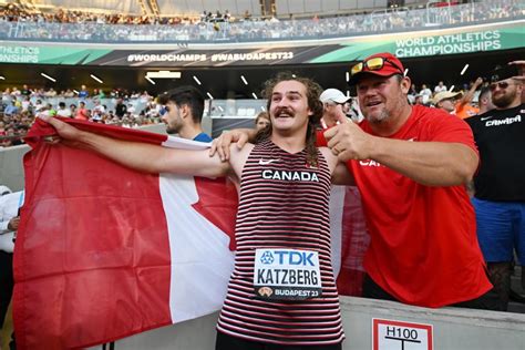 Canada's Ethan Katzberg wins hammer throw gold medal at World Athletics Championships - Yahoo Sports