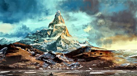 HD wallpaper: art, The Hobbit, Erebor, Middle earth, Lonely Mountain | Wallpaper Flare