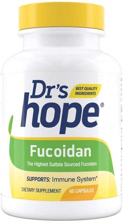 Dr's Hope Fucoidan Supplement(Brown Seaweed Extract) 85% Highest Sulfate Amount - Other Vitamins ...